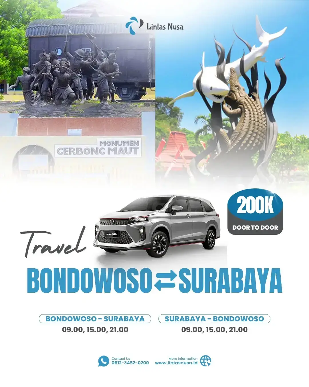 travel bondowoso surabaya