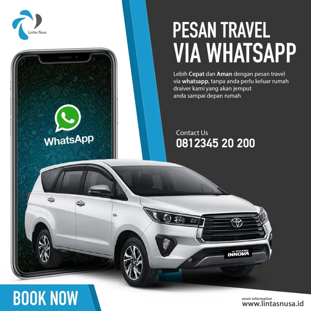 Cara reservasi Travel Jember Surabaya via WhatsApp Lintas Nusa